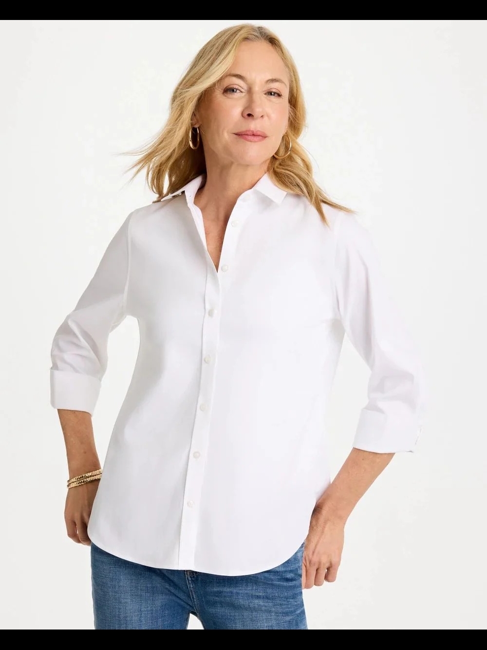NWT Chico's No Iron Stretch Shirt